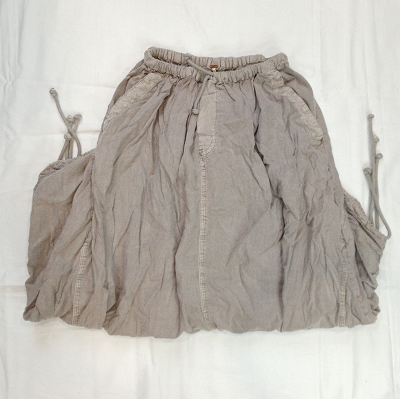 Free People Beige Drawstring Skirt - Picture 2 of 6